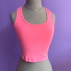 Garage racerback crop top sz M